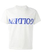 Golden Goose Deluxe Brand Logo Print T-shirt, Adult Unisex, Size: Small, Grey, Cotton