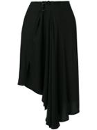 Ann Demeulemeester Asymmetric Skirt - Black