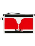 Sonia Rykiel Kiss Print Clutch - White