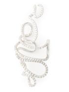 Joëlle Jewellery Antique Ear Cuff, Women's, Metallic, Silver/diamond