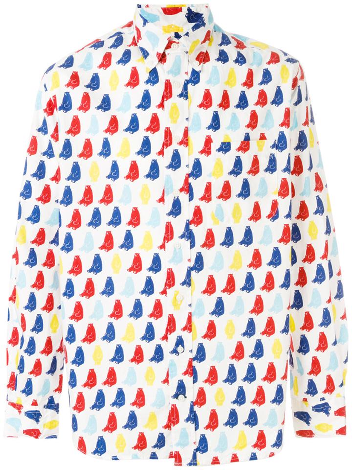 Gitman Vintage Polar Bears Print Button-down Shirt - Multicolour