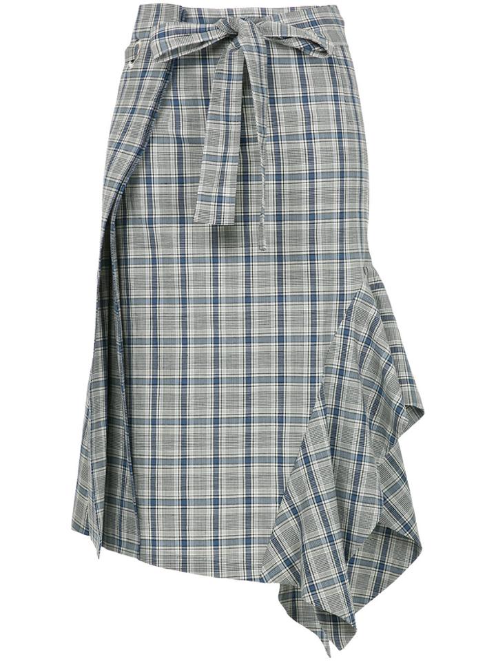 Eudon Choi Checked Skirt - Grey