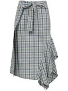 Eudon Choi Checked Skirt - Grey