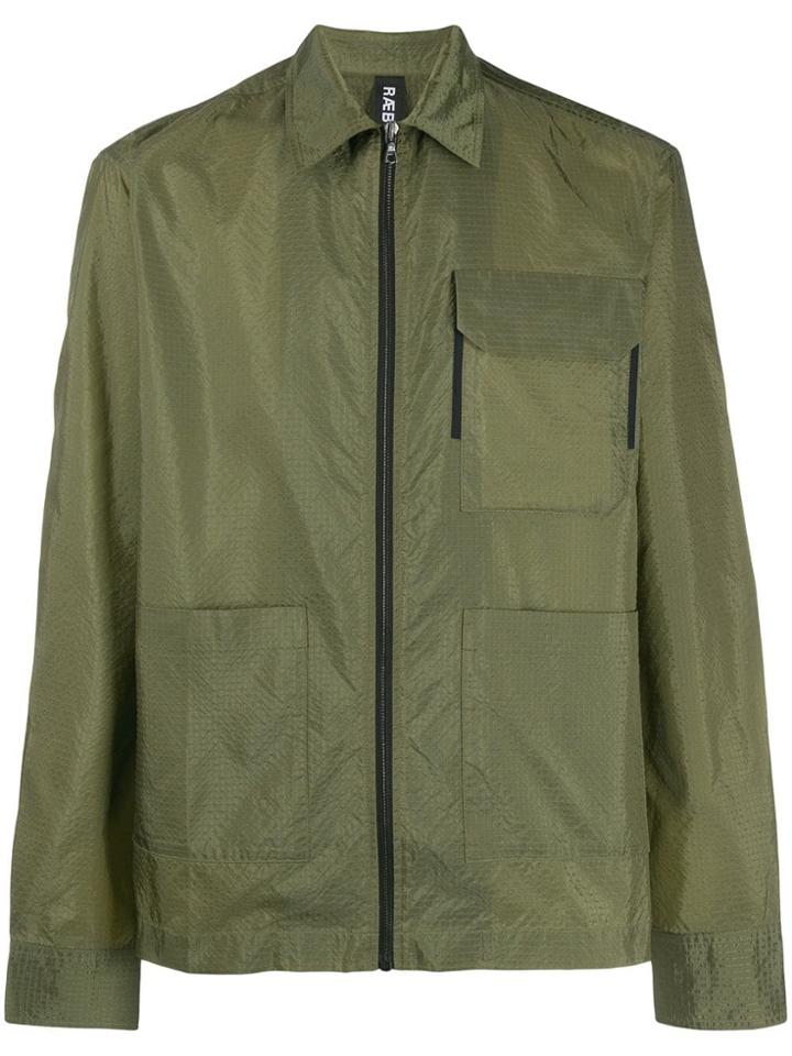 Raeburn Zipped Shirt Jacket - Green