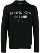 Michael Michael Kors Logo Drawstring Hoodie - Black