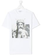 Neil Barrett Kids Statue Print T-shirt - White