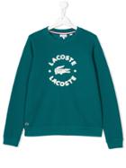 Lacoste Kids Logo Embroidered Sweatshirt - Green