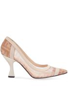 Fendi Colibri Pointed Toe Pumps - Pink