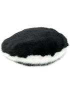Emporio Armani Furry Two-toned Hat - 00020 Nero