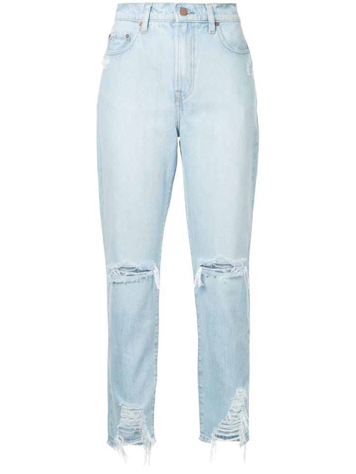 Nobody Denim High-rise Straight Leg Jeans - Blue