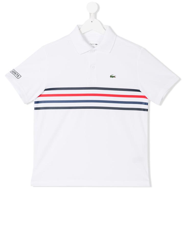 Lacoste Kids Teen Short Sleeve Polo Shirt - White