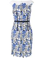 Talbot Runhof - Lace Appliqué Shift Dress - Women - Polyester/spandex/elastane - 34, White, Polyester/spandex/elastane