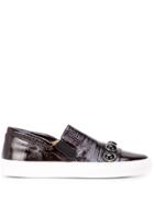Alberto Fermani Studded Slip-on Sneakers - Black