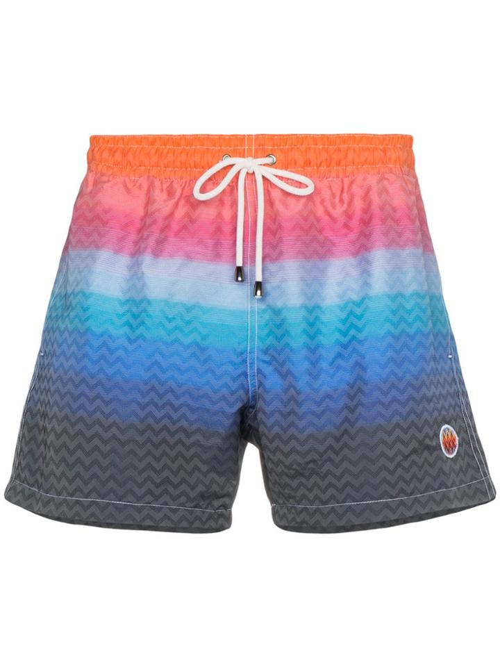 Missoni Mare Gradient Stripe Swim Shorts - Multicolour