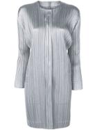 Pleats Please By Issey Miyake Micro Pleated Coat - Grey