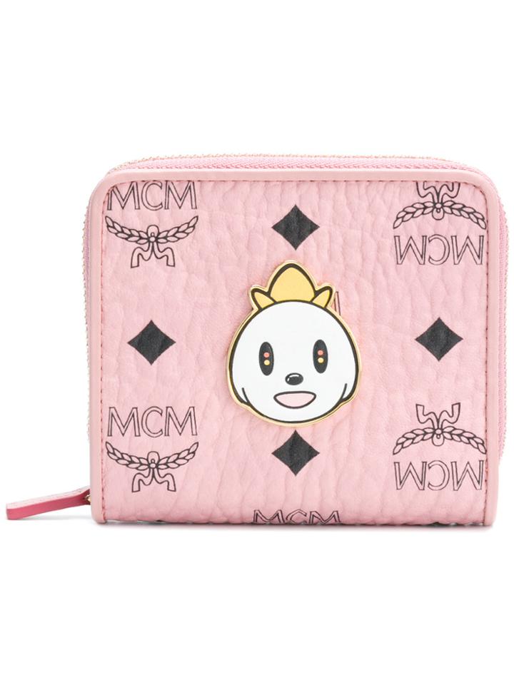 Mcm Cartoon Small Wallet - Pink & Purple