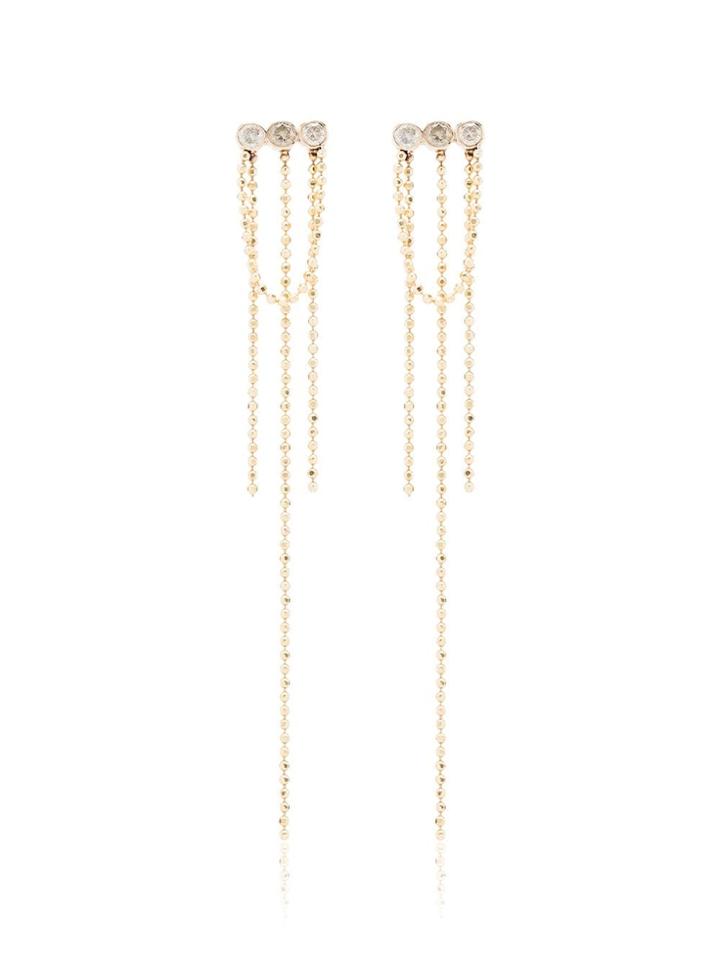 Xiao Wang 14k Yellow Gold Elements Diamond Earrings - Metallic
