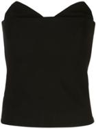 Cushnie Pointed Bustier Top - Black