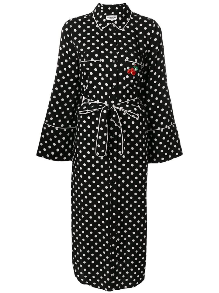 Essentiel Antwerp Polka Dot Cherry Dress - Black