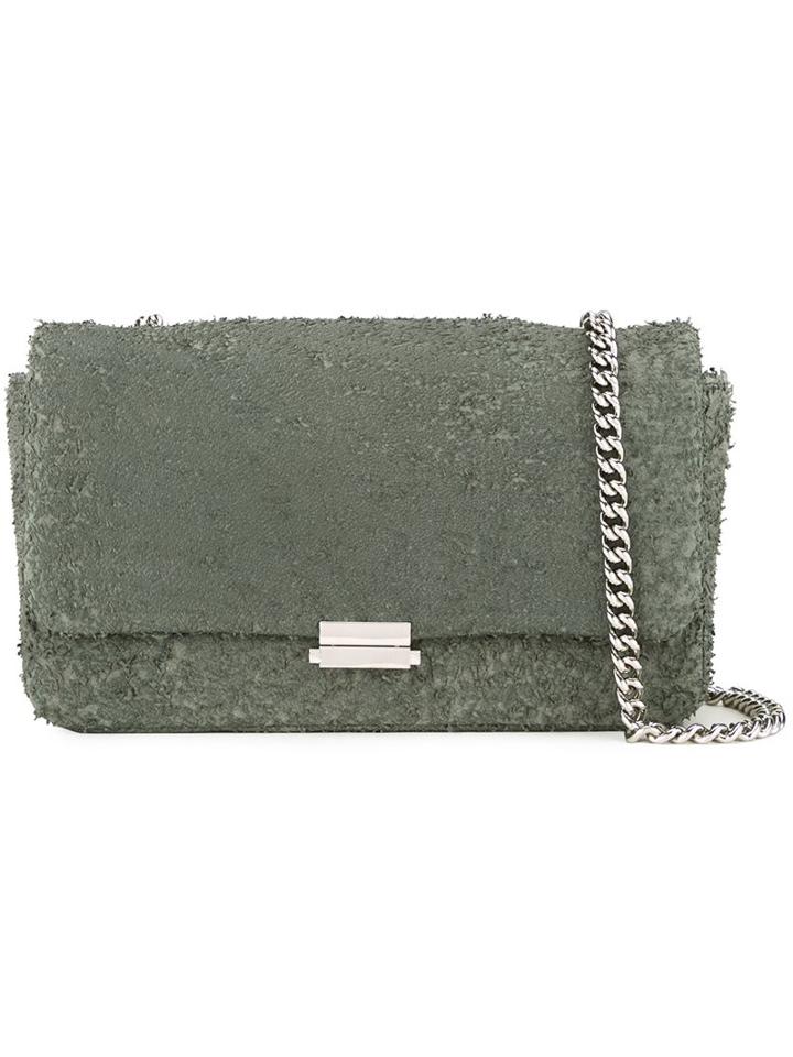 Scanlan Theodore Leather Tweed Crossbody Bag, Women's, Green
