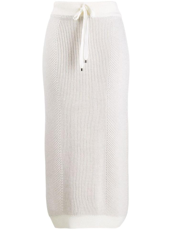 Lorena Antoniazzi Ribbed Knit Skirt - Neutrals