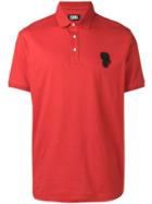 Karl Lagerfeld Logo Polo Shirt - Red