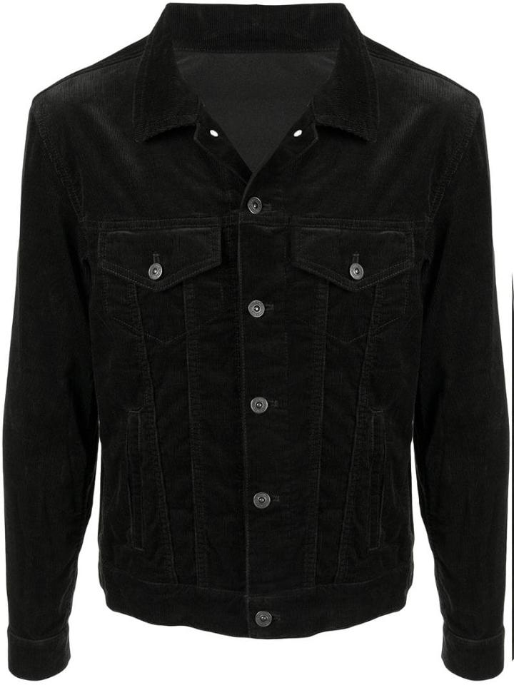 Kent & Curwen Cord Denim Jacket - Black