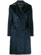 Paltò Ottavia Textured Coat - Blue