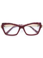 Cazal Leopard Print Glasses - Brown