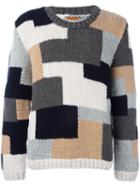 Barena Patchwork Crew Neck Jumper
