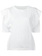 Mm6 Maison Margiela - Flared Sleeve T-shirt - Women - Cotton - S, Women's, White, Cotton
