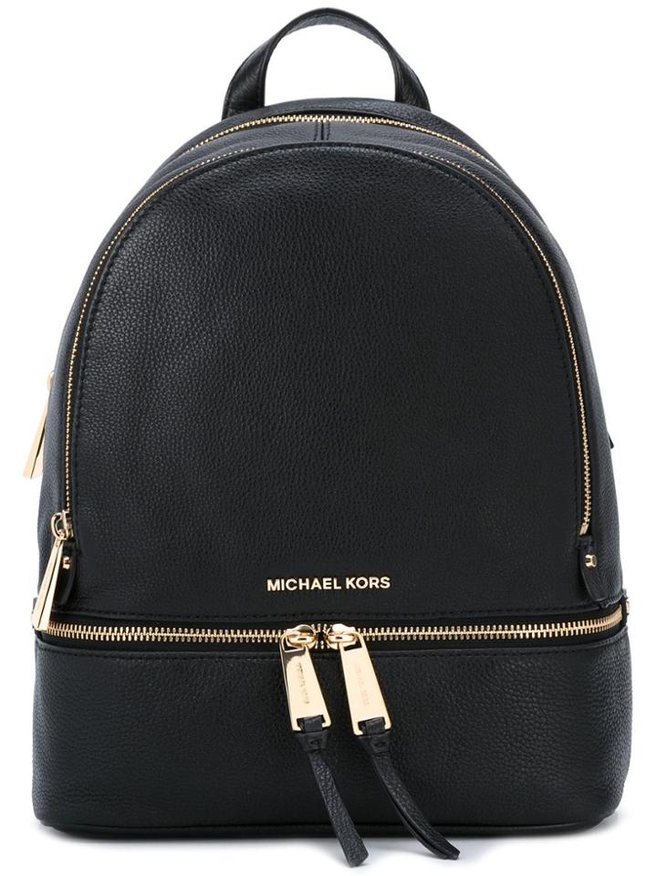 Michael Michael Kors Gold-tone Hardware Backpack - Black