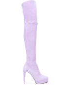 Casadei Thigh-high Boots - Purple