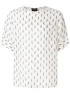 Emporio Armani Printed Relaxed-fit T-shirt - White