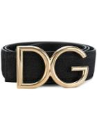 Dolce & Gabbana - Logo Belt - Men - Calf Leather - 95, Black, Calf Leather