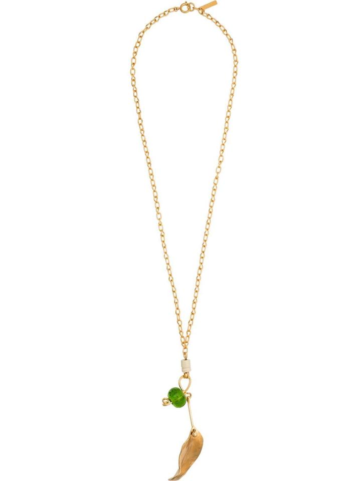 Marni Nature Leaf Necklace - Gold