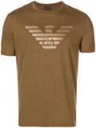 Emporio Armani Metallic Logo T-shirt - Brown