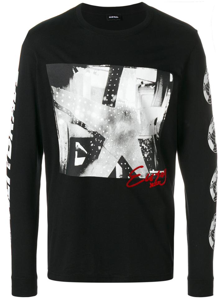 Diesel T-joe-ls-so Top - Black
