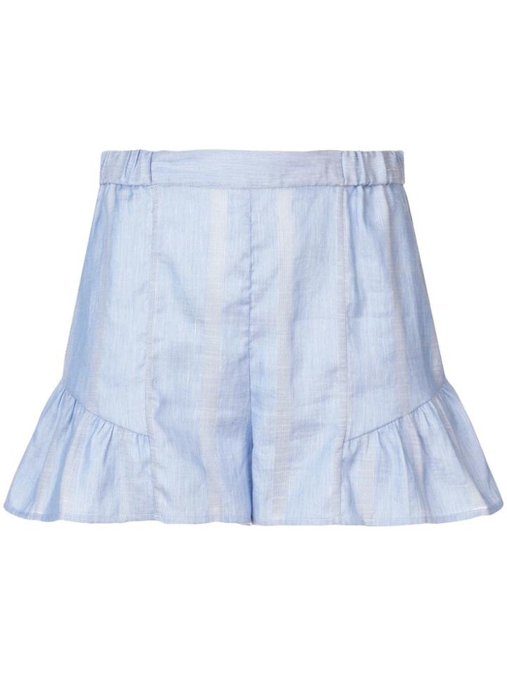 Lemlem Bekele Flared Shorts - Blue