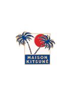 Maison Kitsuné Palm Tree Pin, Adult Unisex, Blue, Zamac