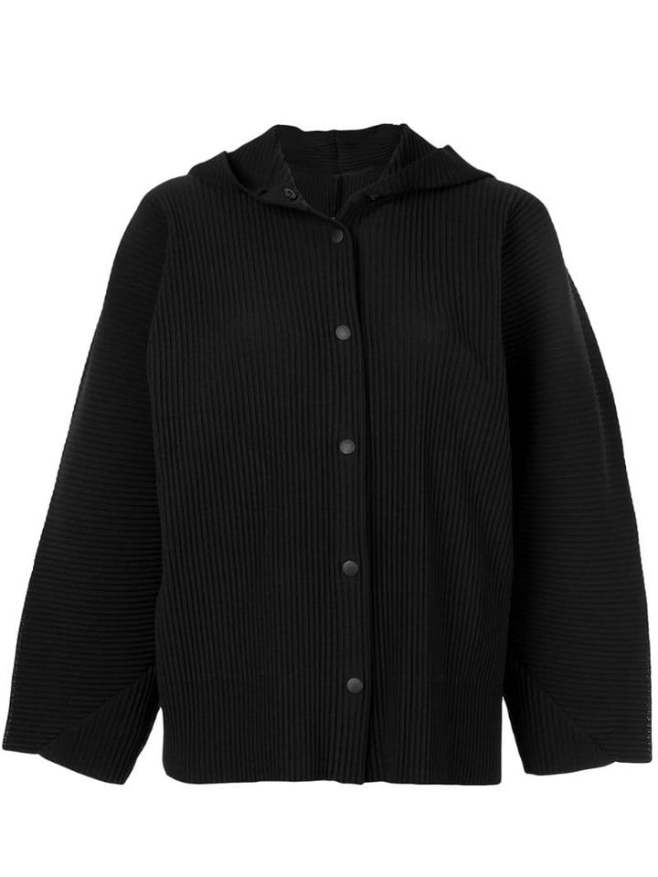 Issey Miyake Cauliflower Apoc Hooded Jacket - Black