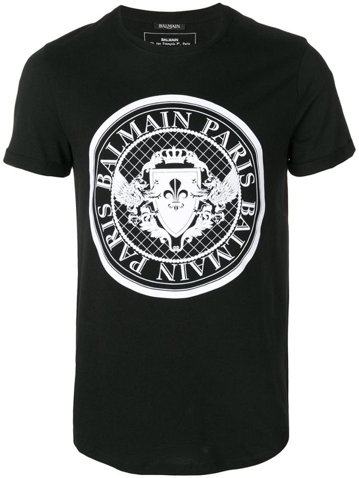 Balmain Brand Logo T-shirt - Black