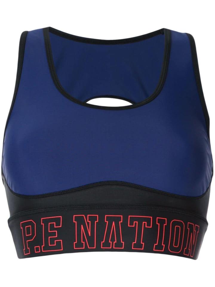 P.e Nation Discus Sports Bra - Blue