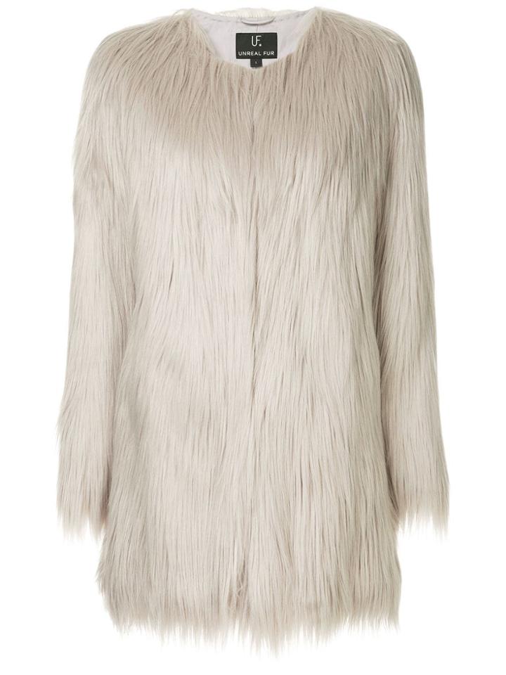 Unreal Fur Wanderlust Coat - Grey