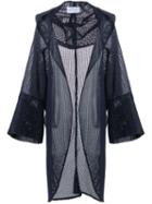 Strateas Carlucci Oversized Hooded Jacket, Men's, Black, Cotton/wool