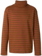 Gosha Rubchinskiy Striped Roll Neck Jumper - Brown