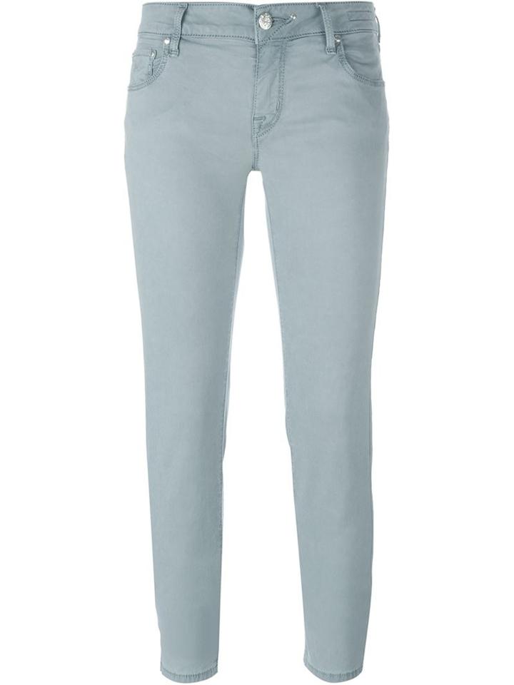 Jacob Cohen Classic Skinny Jeans, Women's, Size: 29, Grey, Cotton/lyocell/spandex/elastane