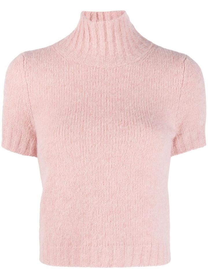 Red Valentino Cropped Sweater - Pink