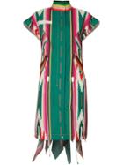 Sacai Printed Dress, Women's, Size: 4, Leather/polyester