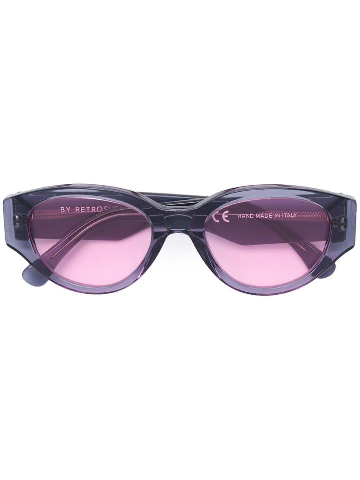 Retrosuperfuture Drew Mama Oval Sunglasses - Blue